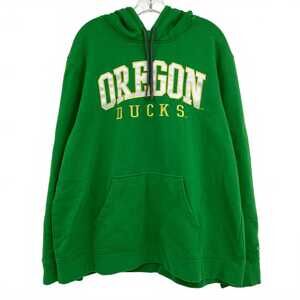 Captivating Green Yellow University of Oregon Hoodie | Men’s XL Cotton Pullover